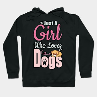 Girl Who Loves Golden Retrievers Dog Gifts Hoodie